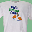 Greatest Catch Personalized Fishing T-shirt 32819x