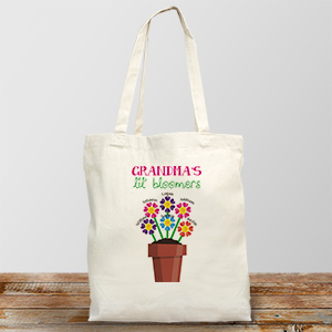 Gift ideas with keyword golf bag beer glass:Personalized Lil Bloomers Canvas Tote Bag