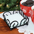Black Glass Coaster Wire Rack GCWRACK