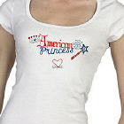 American Princess Personalized Ladies Fitted T-Shirt B32876x