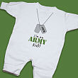 Personalized Army Kid Fleece Romper