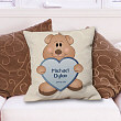 Teddy Bear New Baby Boy Personalized Throw Pillow 83029533
