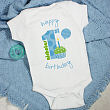 Baby Boy's 1st Birthday Infant Creeper 931413X