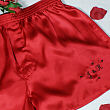 Embroidered You & Me Silk Boxer Shorts E321417X