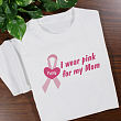Personalized I Wear Pink Breast Cancer Awareness T-Shirt 32838X