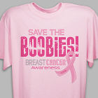 Save The Boobies - Breast Cancer Awareness T-Shirt 33672x