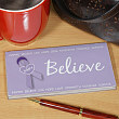 Believe - Cancer Awareness Personalized Checkbook Cover 4131533
