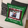 Merry Christmas Personalized Photo Throw Pillow 83031033