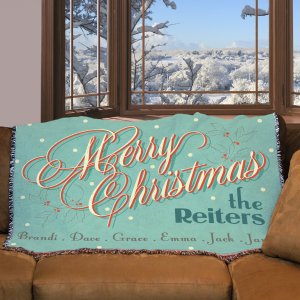 Where to Find Christmas Themed Throws and Blankets