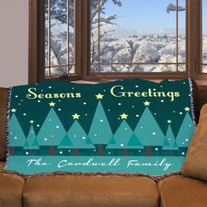 Personalized Christmas Tapestry Throw  Gifts For You Now