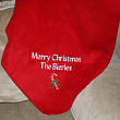 Personalized Christmas Candy Cane Fleece Blanket E31352RD