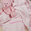 Personalized Cuddle Baby Fleece Blanket E00011X