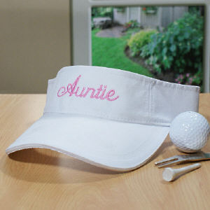 Embroidered Woman's Visor