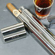 Engraved Stainless Steel Cigar & Flask Case 8532740
