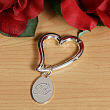 Engraved Heart Keychain J31589