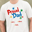 Personalized Proud Dad T-shirt 32854x