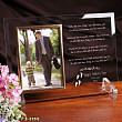 Following In YOur Footsteps Personalized Father's Day Beveled Glass Frame 8528018