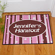 Personalized Girl's Hangout Doormat 83129277