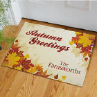 Personalized Autumn Greetings Doormat 83129997x