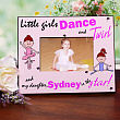 Personalized Dance and Twirl Ballerina Printed Frame