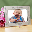 Engraved Happy Birthday Silver Picture Frame 8530400