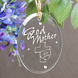 Godmother Personalized Oval Glass Ornament 817394