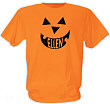 Pumpkin Face Halloween Orange T-shirt 32989x