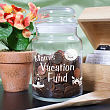 Personalized Vacation Fund Glass Treat Jar