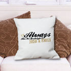 Always Kiss Me Goodnight Personalized Throw Pillow 83029493