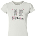 Gray Hares Personalized Ladies' Fitted T-Shirt 91385X