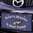 Fishin' is my Mission License Plate 417043