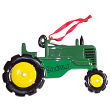 Green Tractor Personalized Ornament