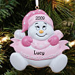 Baby Snowbaby Girl Personalized Christmas Ornament 825193