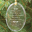La Navidad personalizada en el ornamento conmemorativo del cielo