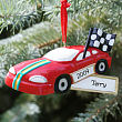 Personalized Race Car Ornament