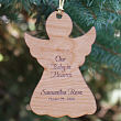 Personalized Baby In Heaven Wood Ornament
