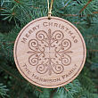 Personalized Wooden Merry Christmas Ornament W30310