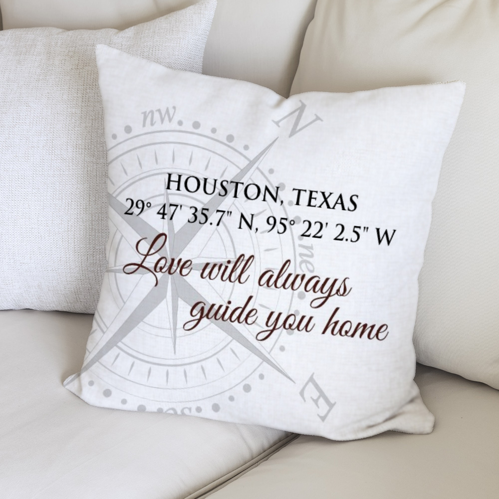 Personalized Throw Pillows | Compass Throw Pillow