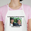 Represente el delantal personalizado perfecto de la foto