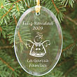 Buenas fiestas ornamento de cristal personalizado 831194