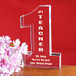 Number One Teacher Personalized Keepsake