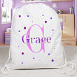 Personalized Polka Dot Sports Bag