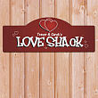 Love Shack Personalized Wall Sign