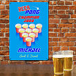 Personalized Beer Pong Champion Wall Sign 628814