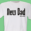 New Dad Personalized T-Shirt 32852X