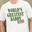 Personalized Worlds Greatest New Daddy T-Shirt