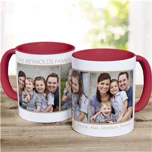 Personalized Photo Collage Mug Colored Handle 298750X