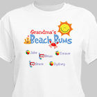 Beach Bums Personalized T-shirt 32880x