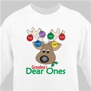 Deer Ones Christmas Personalized Sweatshirt | Personalized Christmas Shirt