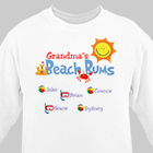 Personalized Beach Bums Sweatshirt